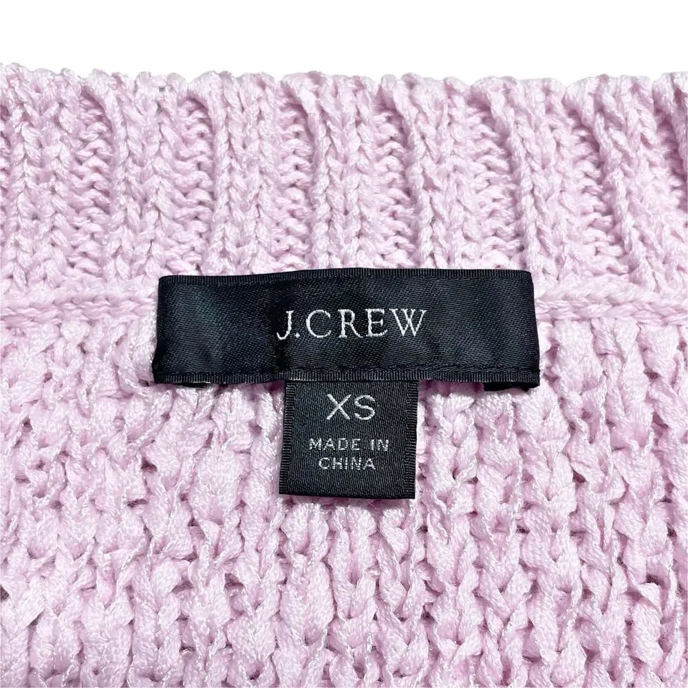 J. CREW High-Neck Halter Sweater Tank in Frosty Lavender Petal Pink Size XS